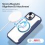 DUX DUCIS Skin X flipové pouzdro s MagSafe pro iPhone 15 - tmavě modré