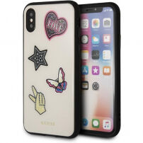 Guess Iconic pouzdro pro iPhone X - béžové