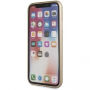 Guess Saffiano Butterfly kryt pro iPhone X - růžovozlatý