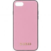 Guess Saffiano kryt pro iPhone SE (2020/2022) / 8 / 7 - růžový