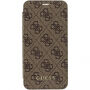 Guess Charms Book 4G pouzdro pro iPhone X - hnědé