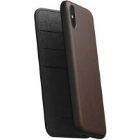 Nomad Folio Leather case pouzdro pro Apple iPhone XS Max - hnědé