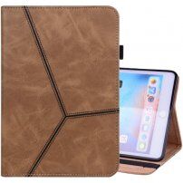 Pouzdro z PU kůže se stojánkem a prostorem na karty pro iPad mini 1 / 2 / 3 / 4 / 5 - hnědé