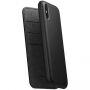 Nomad Folio Leather case pouzdro pro Apple iPhone XS / X - černé