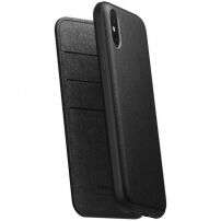 Nomad Folio Leather case pouzdro pro Apple iPhone XS / X - černé