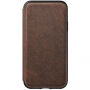 Nomad Folio Leather Tri-Fold pouzdro pro Apple iPhone XS / X - hnědé
