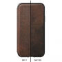 Nomad Folio Leather Tri-Fold pouzdro pro Apple iPhone XS / X - hnědé