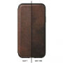 Nomad Folio Leather Tri-Fold pouzdro pro Apple iPhone XS Max - hnědé