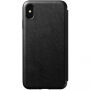 Nomad Folio Leather case pouzdro pro Apple iPhone XS Max - černé