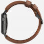 Nomad Horween Traditional kožený řemínek pro Apple Watch Ultra 49mm / 46mm / 45mm / 44mm / 42mm - černé zapínání