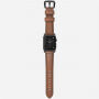 Nomad Horween Traditional kožený řemínek pro Apple Watch Ultra 49mm / 46mm / 45mm / 44mm / 42mm - černé zapínání