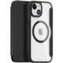 DUX DUCIS Skin X flipové pouzdro s MagSafe pro iPhone 15 - černé