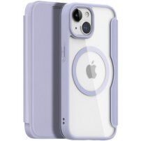 DUX DUCIS Skin X flipové pouzdro s MagSafe pro iPhone 15 - fialové