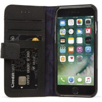 Decoded Leather Wallet pouzdro pro Apple iPhone SE (2020/2022) / 8 / 7 / 6S - černá