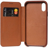 Decoded Leather Slim Wallet pouzdro Apple iPhone XS Max hnědé