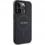 Guess Saffiano kryt s MagSafe pro iPhone 15 Pro - černý