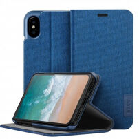 LAUT Apex Knit pouzdro pro iPhone X - modrá