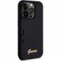 Guess Sequin Script Logo kryt s flitry pro iPhone 14 Pro Max - černý