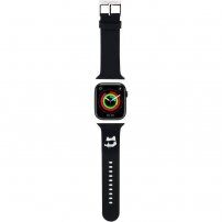 Karl Lagerfeld Choupette Head NFT řemínek pro Apple Watch 42mm / 41mm / 40mm / 38mm - černý