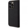 Karl Lagerfeld Saffiano Karl and Choupette NFT flipové pouzdro pro iPhone 15 Pro - černé