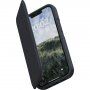 NJORD Leather flipové pouzdro s MagSafe pro iPhone 14 - tmavě šedé