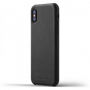 Mujjo Full Leather pouzdro pro Apple iPhone X - černé