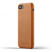 Mujjo Full Leather pouzdro pro Apple iPhone SE (2020/2022) / 8 / 7 - žlutohnědé