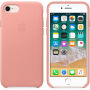 Originální Apple kožené pouzdro pro iPhone SE (2020/2022) / 8 / 7 - bledě růžová