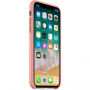 Originální Apple kožené pouzdro pro iPhone X - bledě růžová