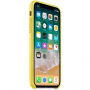 Originální Apple kožené pouzdro pro iPhone X - jarně žlutá