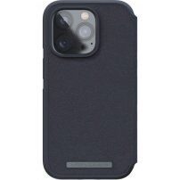 NJORD Leather flipové pouzdro s MagSafe pro iPhone 14 Pro Max - tmavě šedé