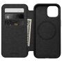 Nomad Modern Leather Folio flipové pouzdro s MagSafe pro iPhone 15 Plus - černé