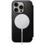 Nomad Modern Leather Folio flipové pouzdro s MagSafe pro iPhone 15 Pro - černé
