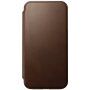 Nomad Modern Leather Folio flipové pouzdro s MagSafe pro iPhone 15 Pro - hnědé