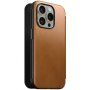 Nomad Modern Leather Folio flipové pouzdro s MagSafe pro iPhone 15 Pro Max - sedlově hnědé