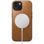 Nomad Modern Leather kožený kryt s MagSafe pro iPhone 15 - sedlově hnědý