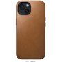 Nomad Modern Leather kožený kryt s MagSafe pro iPhone 15 - sedlově hnědý