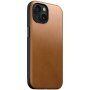Nomad Modern Leather kožený kryt s MagSafe pro iPhone 15 - sedlově hnědý