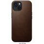 Nomad Modern Leather kožený kryt s MagSafe pro iPhone 15 - hnědý