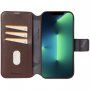 Decoded Detachable Wallet 2v1 odnímatelné flipové pouzdro pro iPhone 14 Pro - hnědé