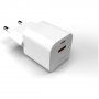 FIXED Mini nabíjecí adaptér s porty USB-C / USB-A - 20W - bílý