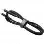 FIXED silikonový nabíjecí a datový kabel - USB-C na USB-C - 0,5 m - černý