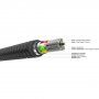 FIXED opletený nabíjecí a datový kabel - USB-C na USB-C - 2 m - černý