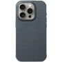 Mujjo Impact Leather kožený kryt s MagSafe pro iPhone 15 Pro Max - tmavě šedý