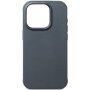 Mujjo Impact Leather kožený kryt s MagSafe pro iPhone 15 Pro Max - tmavě šedý