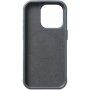 Mujjo Impact Leather kožený kryt s MagSafe pro iPhone 15 Pro Max - tmavě šedý