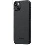Pitaka MagEZ 4 600D kryt se vzorem karbonových vláken pro iPhone 15 Plus - šedý