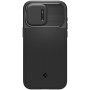 Spigen Optik Armor odolný kryt s posuvnou krytkou kamery a MagSafe pro iPhone 15 Pro Max - černý