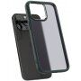 Spigen Ultra Hybrid matný transparentní kryt s barevným rámečkem pro iPhone 15 Pro Max - tmavě zelený