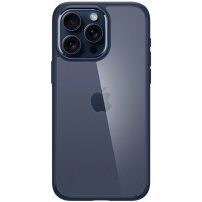 Spigen Ultra Hybrid transparentní kryt pro iPhone 15 Pro Max - tmavě modrý